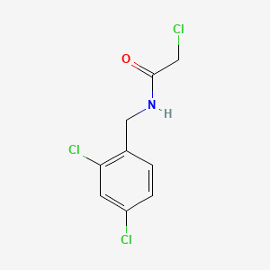 molecular formula C9H8Cl3NO B1607581 2-Chloro-N-(2,4-dichloro-benzyl)-acetamide CAS No. 56978-45-1