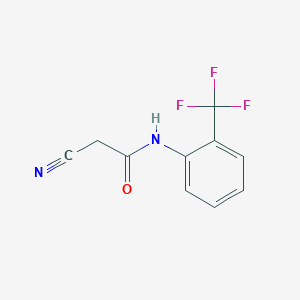 molecular formula C10H7F3N2O B1607583 2-cyano-N-[2-(trifluoromethyl)phenyl]acetamide CAS No. 419534-37-5