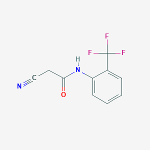 2-cyano-N-[2-(trifluoromethyl)phenyl]acetamide