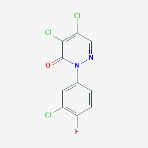 4,5-Dichloro-2-(3-chloro-4-fluorophenyl)pyridazin-3(2H)-one