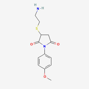 3-[(2-Aminoethyl)thio]-1-(4-methoxyphenyl)pyrrolidine-2,5-dione