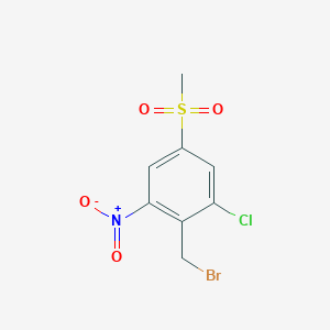 2-(Bromomethyl)-1-chloro-5-(methylsulfonyl)-3-nitrobenzene