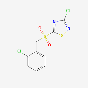 3-Chloro-5-(2-chlorobenzylsulfonyl)-1,2,4-thiadiazole