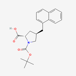 (2S,4R)-1-(tert-Butoxycarbonyl)-4-(naphthalen-1-ylmethyl)pyrrolidine-2-carboxylic acid