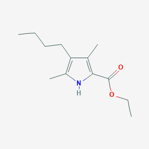 molecular formula C13H21NO2 B1607626 ethyl 4-butyl-3,5-dimethyl-1H-pyrrole-2-carboxylate CAS No. 34549-87-6