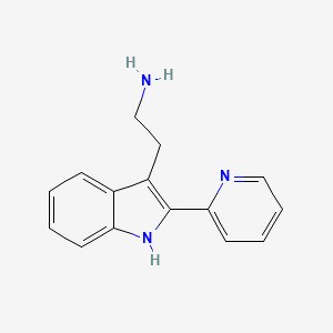 B1607627 2-(2-Pyridin-2-YL-1H-indol-3-YL)-ethylamine CAS No. 767621-40-9