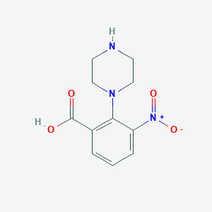 3-Nitro-2-piperazin-1-ylbenzoic acid