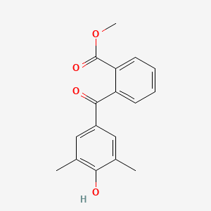 molecular formula C17H16O4 B1607630 Methyl 2-(4-hydroxy-3,5-dimethylbenzoyl)benzoate CAS No. 85604-75-7