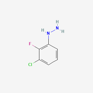molecular formula C6H6ClFN2 B1607634 (3-Chloro-2-fluorophenyl)hydrazine CAS No. 396075-11-9