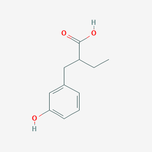 molecular formula C11H14O3 B1607635 2-[(3-Hydroxyphenyl)methyl]butanoic acid CAS No. 328288-90-0