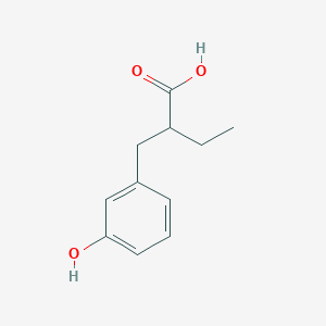 2-[(3-Hydroxyphenyl)methyl]butanoic acid