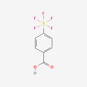 molecular formula C7H5F5O2S B1607638 4-(Pentafluorothio)benzoic acid CAS No. 832-32-6