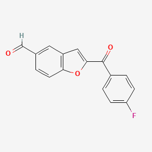 2-(4-Fluorobenzoyl)-1-benzofuran-5-carbaldehyde