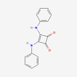 molecular formula C16H12N2O2 B1607643 3,4-Dianilinocyclobut-3-ene-1,2-dione CAS No. 33512-89-9