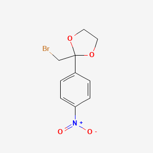 2-(Bromomethyl)-2-(4-nitrophenyl)-1,3-dioxolane