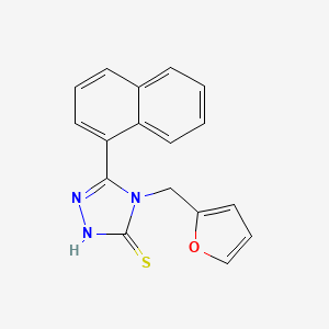 4-(2-furylmethyl)-5-(1-naphthyl)-4H-1,2,4-triazole-3-thiol