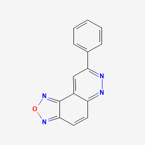 molecular formula C14H8N4O B1607653 8-Phenyl[1,2,5]oxadiazolo[3,4-f]cinnoline CAS No. 306935-63-7