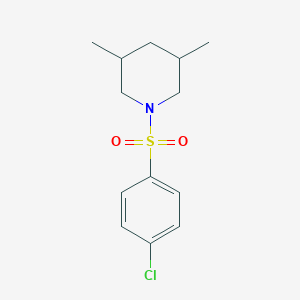 1-(4-Chlorophenyl)sulfonyl-3,5-dimethylpiperidine