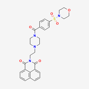 2-(2-(4-(4-(morpholinosulfonyl)benzoyl)piperazin-1-yl)ethyl)-1H-benzo[de]isoquinoline-1,3(2H)-dione