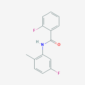 molecular formula C14H11F2NO B1607674 2-fluoro-N-(5-fluoro-2-methylphenyl)benzamide CAS No. 710310-20-6
