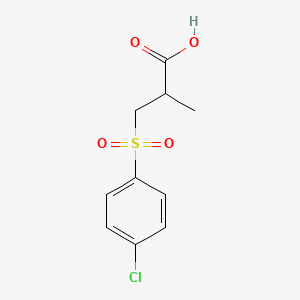 3-[(4-Chlorophenyl)sulfonyl]-2-methylpropanoic acid