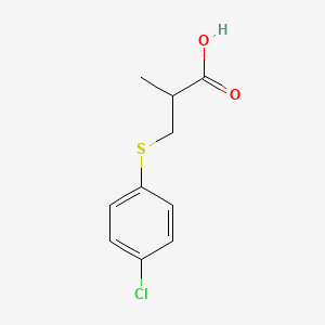 3-[(4-Chlorophenyl)thio]-2-methylpropanoic acid