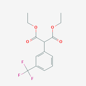 molecular formula C14H15F3O4 B160769 Diethyl 2-[3-(trifluoromethyl)phenyl]propanedioate CAS No. 1997-28-0