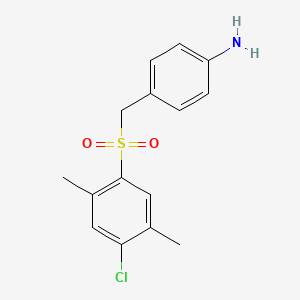 4-[[(4-Chloro-2,5-dimethylphenyl)sulfonyl]methyl]aniline