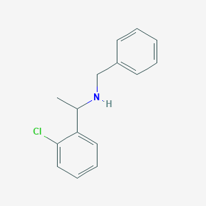 molecular formula C15H16ClN B1607692 N-benzyl-1-(2-chlorophenyl)ethanamine CAS No. 680185-83-5
