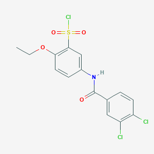 5-(3,4-Dichlorobenzamido)-2-ethoxybenzene-1-sulfonyl chloride