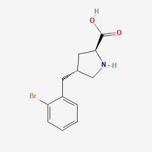(2S,4R)-4-(2-Bromobenzyl)pyrrolidine-2-carboxylic acid