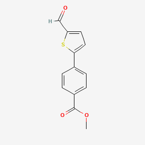 molecular formula C13H10O3S B1607720 Methyl 4-(5-formyl-2-thienyl)benzoate CAS No. 639816-37-8