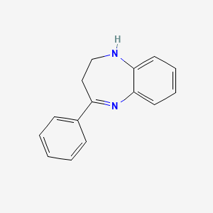 molecular formula C15H14N2 B1607727 4-phenyl-2,3-dihydro-1H-1,5-benzodiazepine CAS No. 20927-57-5