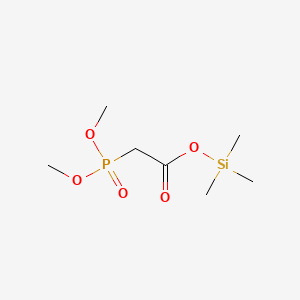 molecular formula C7H17O5PSi B1607731 Trimethylsilyl (dimethoxyphosphinoyl)acetate CAS No. 85169-29-5