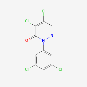 molecular formula C10H4Cl4N2O B1607732 4,5-Dichloro-2-(3,5-dichlorophenyl)-2,3-dihydropyridazin-3-one CAS No. 86483-43-4
