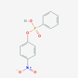 molecular formula C12H10NO5P B160774 4-Nitrophenyl hydrogen phenylphosphonate CAS No. 57072-35-2