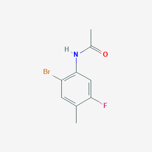 molecular formula C9H9BrFNO B1607743 N-(2-bromo-5-fluoro-4-methylphenyl)acetamide CAS No. 202865-76-7