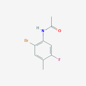 molecular formula C9H9BrFNO B1607743 N-(2-溴-5-氟-4-甲基苯基)乙酰胺 CAS No. 202865-76-7
