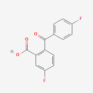 molecular formula C14H8F2O3 B1607745 5-fluoro-2-(4-fluorobenzoyl)benzoic Acid CAS No. 338982-44-8