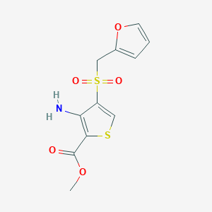 Methyl 3-amino-4-[(2-furylmethyl)sulfonyl]thiophene-2-carboxylate
