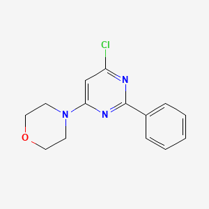 molecular formula C14H14ClN3O B1607770 4-(6-Chloro-2-phenyl-4-pyrimidinyl)morpholine CAS No. 343373-72-8
