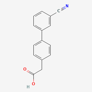molecular formula C15H11NO2 B1607775 4-(3-Cyanophenyl)phenylacetic acid CAS No. 893640-23-8