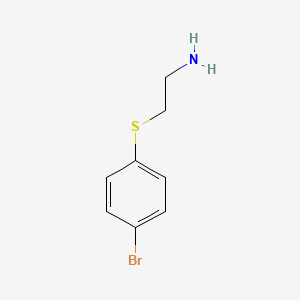 molecular formula C8H11BrNS+ B1607779 1-[(2-Aminoethyl)sulfanyl]-4-bromobenzene CAS No. 69326-62-1