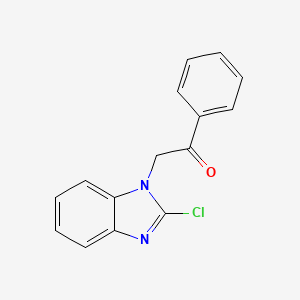 molecular formula C15H11ClN2O B1607784 2-(2-Chloro-1H-benzimidazol-1-yl)-1-phenylethanone CAS No. 23085-45-2