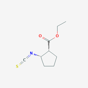 molecular formula C9H13NO2S B1607795 ethyl (1R,2S)-2-isothiocyanatocyclopentane-1-carboxylate CAS No. 311341-94-3