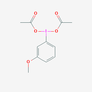 molecular formula C11H13IO5 B1607796 Bis(acetato-O)(3-methoxyphenyl)iodine CAS No. 69180-50-3