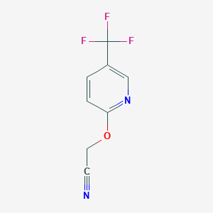 molecular formula C8H5F3N2O B1607808 2-[[5-(Trifluoromethyl)-2-pyridyl]oxy]acetonitrile CAS No. 680593-95-7