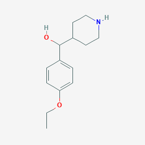 molecular formula C14H21NO2 B1607813 (4-乙氧基苯基)(哌啶-4-基)甲醇 CAS No. 889957-75-9