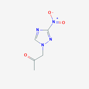 molecular formula C5H6N4O3 B1607816 1-(3-Nitro-1H-1,2,4-triazol-1-yl)acetone CAS No. 60728-89-4