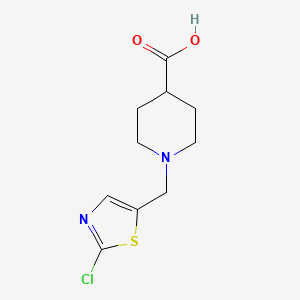 molecular formula C10H13ClN2O2S B1607818 1-[(2-chloro-1,3-thiazol-5-yl)methyl]piperidine-4-carboxylic Acid CAS No. 939986-49-9